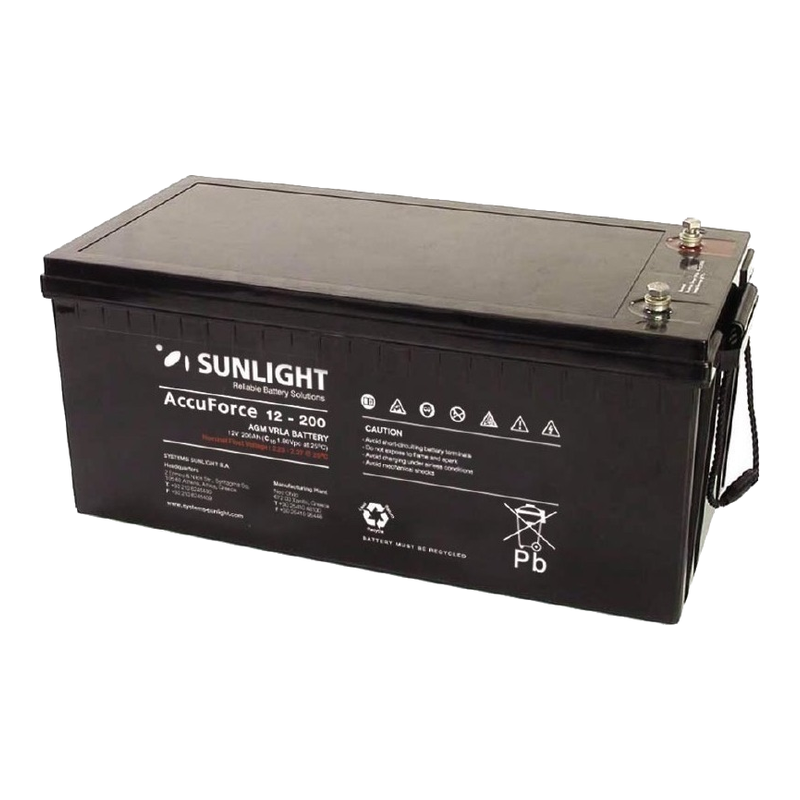 SL-ACCUFORCE12V200AH.png Sunlight Accuforce 12V 200Ah Battery - Image 1