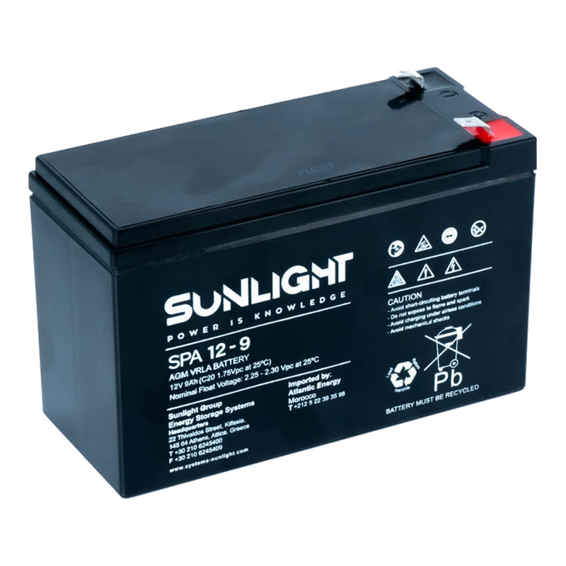 SL-SPA12V9AH.png Sunlight SPA 12V 9Ah Battery - Image 1