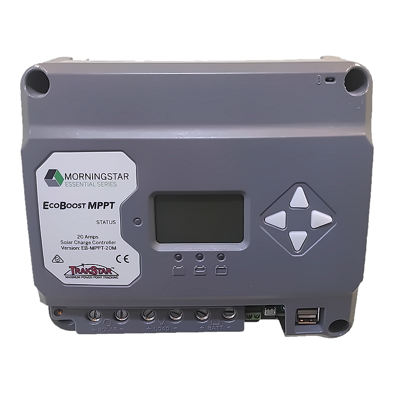 morningstar_ecoboost_mppt_hd_800x800_transparent Morningstar EcoBoost MPPT 20A Solar Charge Controller (EB-MPPT-20M) - Image 1
